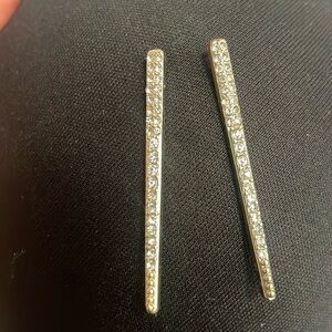 Gold and Diamond Spike Earrings